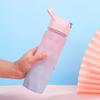 600/750ml Gradient Water Bottle Large Capacity Portable Outdoor Sport Fashion Drinking Plastic Bottles BPA Free Eco-Friendly