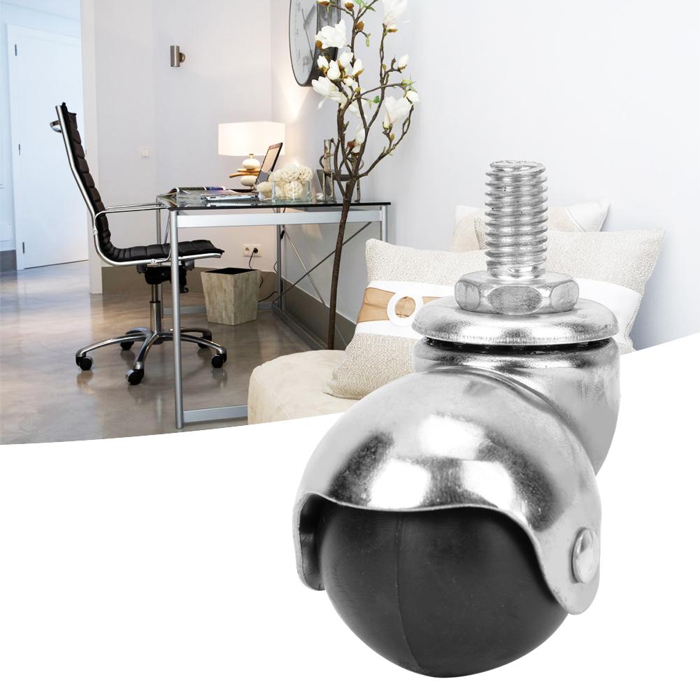 4PCS Universal Ball Caster 1.5 Inch Light M10 Screw Rod Anti Corrosion Furniture Wheel