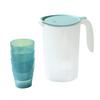 Plastic Thickened Large Capacity Cold Water Bottle Cup Set Domestic Flask Cold Water Bottle Juice Milk Teapot With Scale