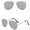 Elegant Metal Frame Pilot Sun Glasses Shatterproof PC Lens UV400 Sunproof Glasses For Women Men Driving And Cycling