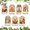 Indoor Decorative Lighting Christmas Pearl Light Ornaments for Holiday Home Decor, Acrylic LED Gifts Friends Lamp with Soft Glow Bedroom Bookshelf And