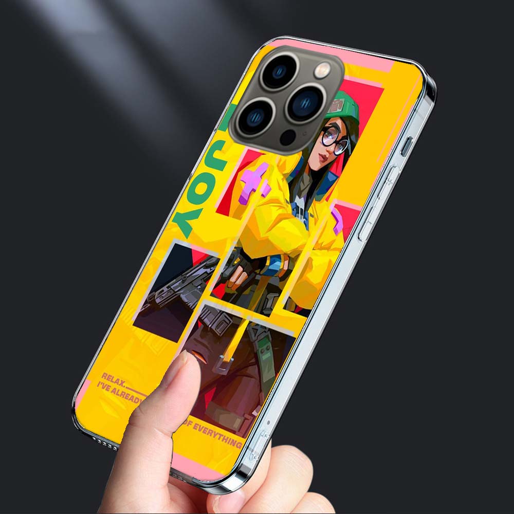 Valorant Killjoy Phone Case For Iphone 16E 15 Pro 14 Plus 17E 16 17 Pro Max Air 11 12 13 Mini Shockproof Capa Cute Cover TPU