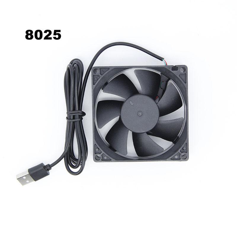 

5 В USB 4 СМ 5 СМ 120x120x25 мм 80x80x25 мм 5010 9025 чоловічий Корпус живлення Охолодження Вентилятор 8 см 12 см Для приймача DVR Маршрутизатор 8025 USB