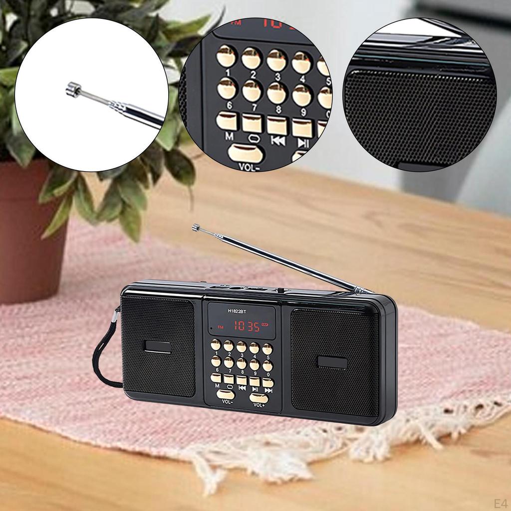 Compact, , Rechargeable, Lightweight Portable Radio with Speaker, Ideal for Running, Outdoor Gyms