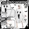 Skull Costume Set, Easy-to-Wear Outdoor Skeleton Outfit, Reinforced Stitching Durable Cosplay Costume, for Home Courtyard Balcony
