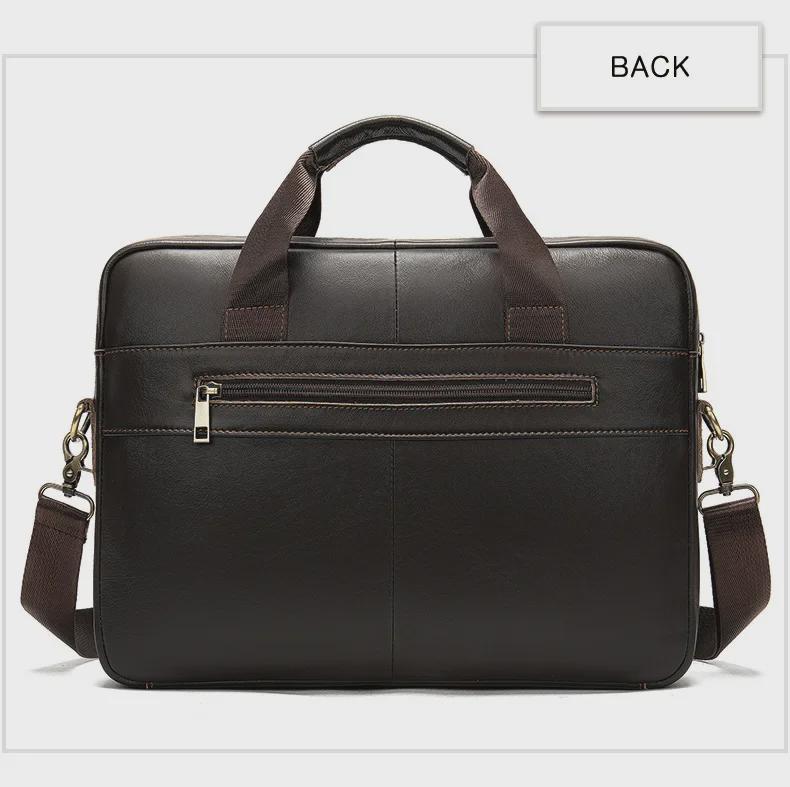 Marant Men's Leather Business Briefcase & Crossbody Bag - Trendy & Simple Design