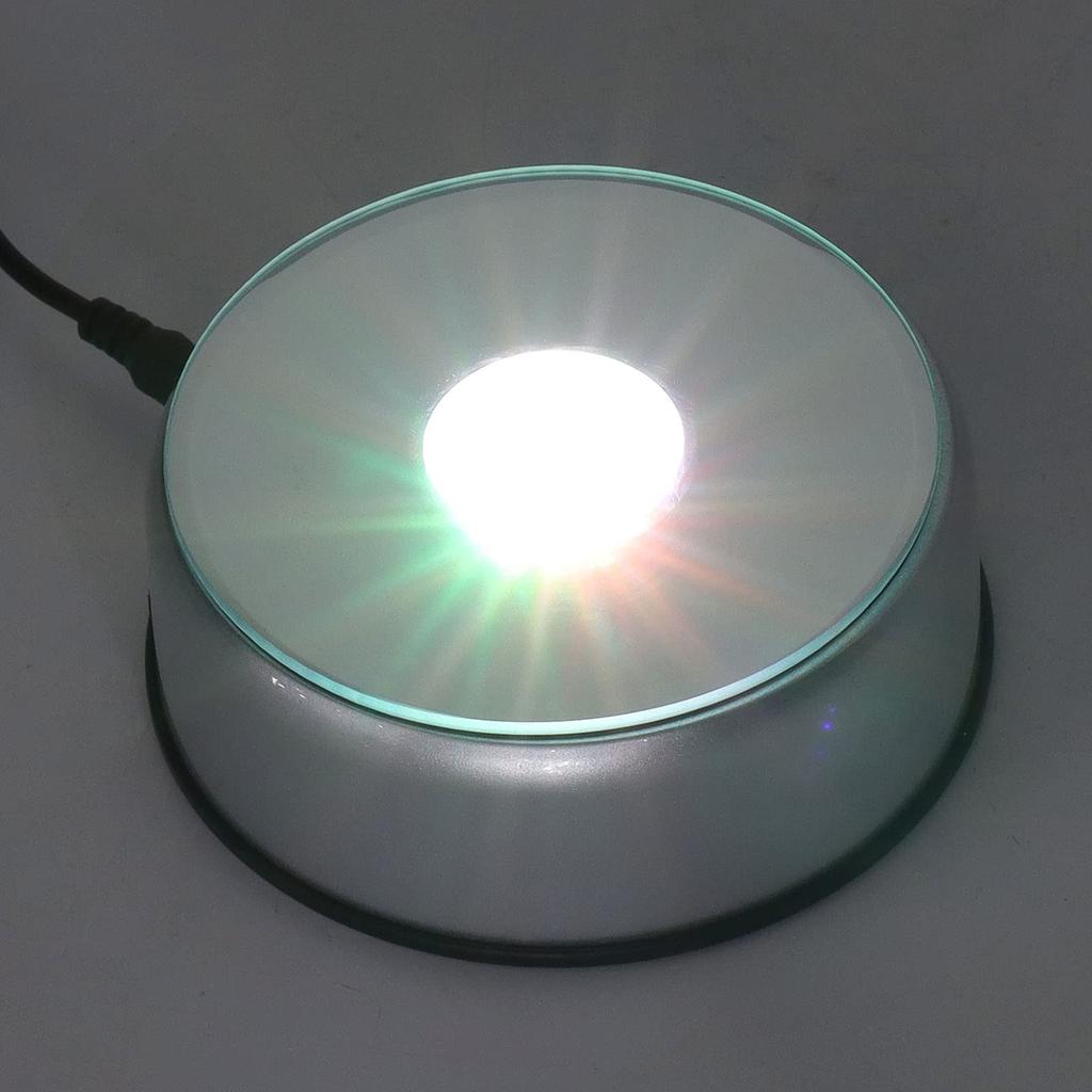 Turntable Stand Rotating Base Display Light LED Lighting Base USB Object Ornament Display Light Figure