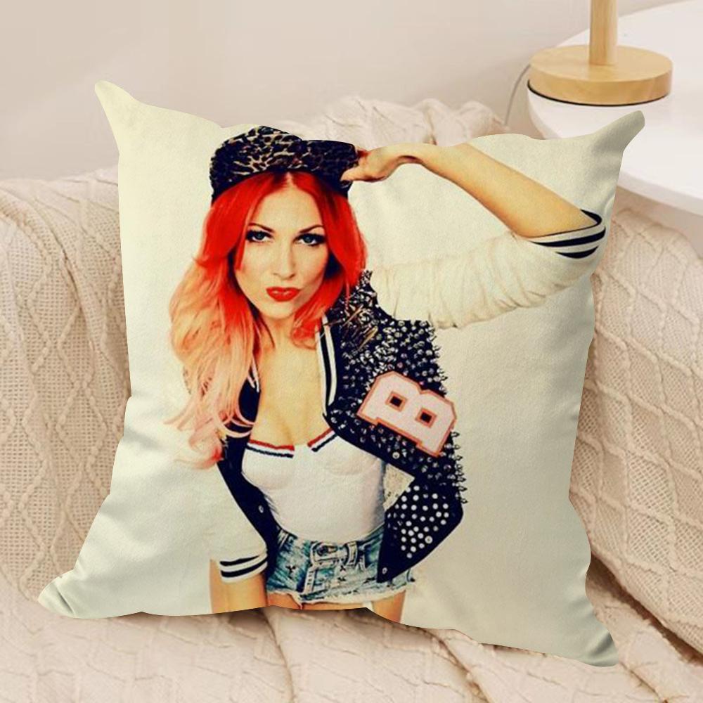 Singer BBonnie MMcKee Cushion Cover Soft Plush DoubleSided Printed Sofa Pillow Cushion Cover  Cozy AllSeason Decor Gift 30x30cm