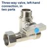 1/2 X 1/2 X 1/2 Inch Angles Stop Valves Under Sink Splitters Tees Connector Adapter 3 Way Diverters Connector Enduring