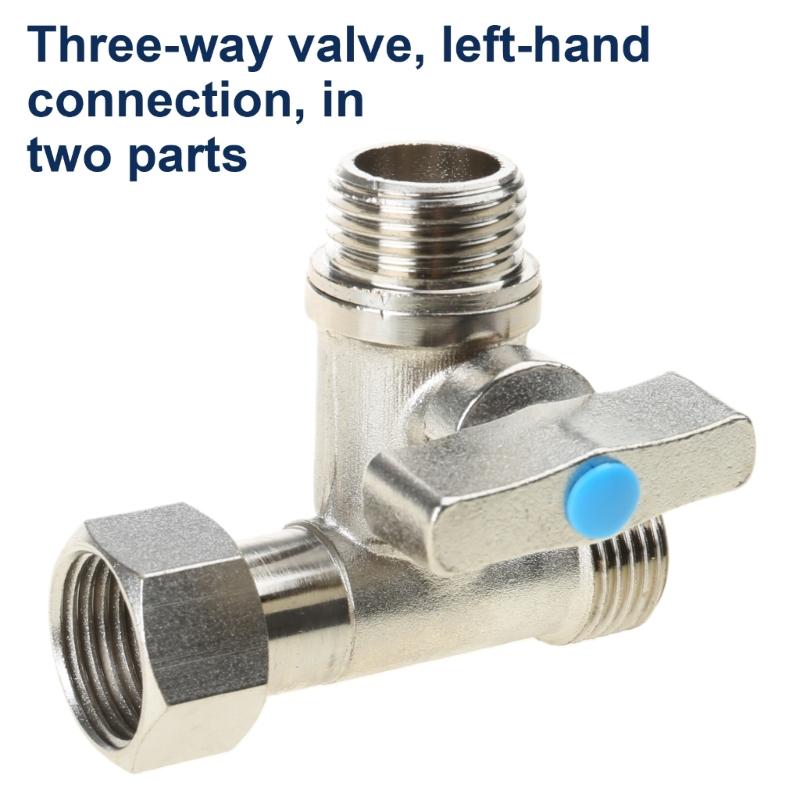 1/2 X 1/2 X 1/2 Inch Angles Stop Valves Under Sink Splitters Tees Connector Adapter 3 Way Diverters Connector Enduring