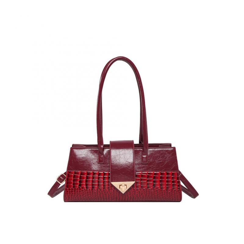 (editor)Fashionable Retro Girls Rectangular Bags PU Shoulder Bag Going Out Travel Bag Messenger Bag