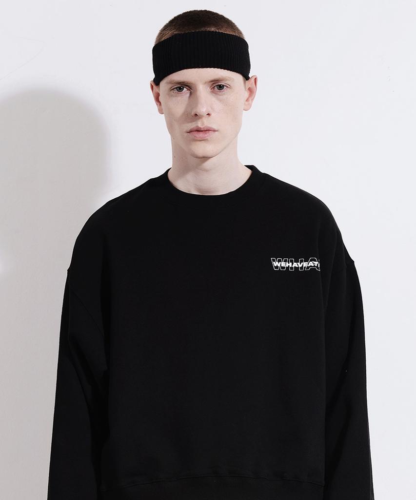 Wihaebeueoteil Capital Logo Sweat Shirts (Black)