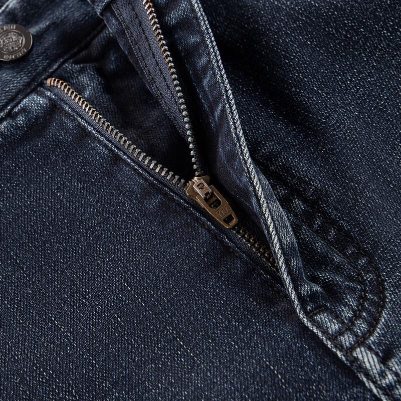 Septwolves Men's Wool-Blend Straight-Leg Stretch Jeans