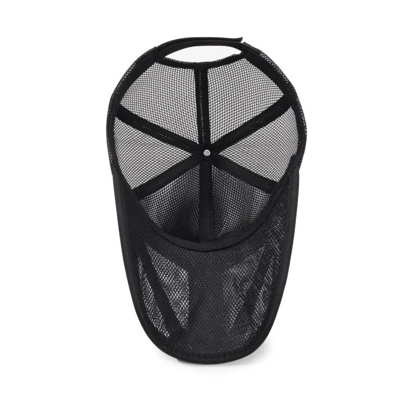 Breathable Summer Net Cap Middle-Aged Men's Baseball Cap Hollow Brim Cap Outdoor Fishing Cap Mesh Sun Hat