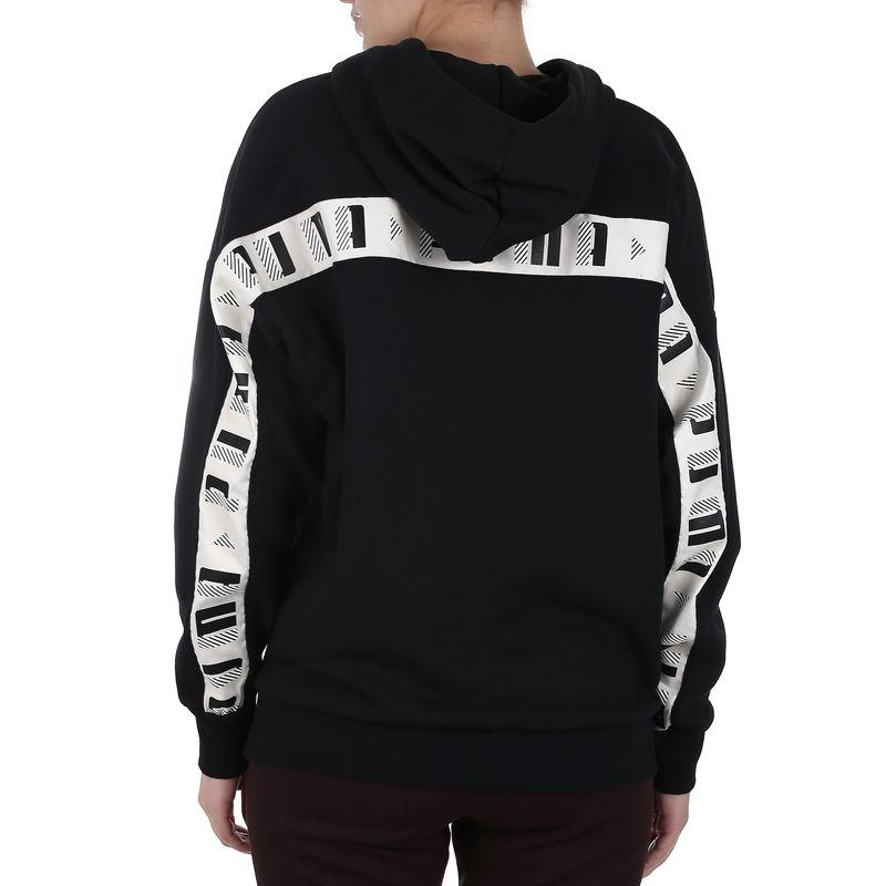 Puma Logo Pattern Hooded Long Sleeve Sweatshirt Women sweatshirt 578339-01