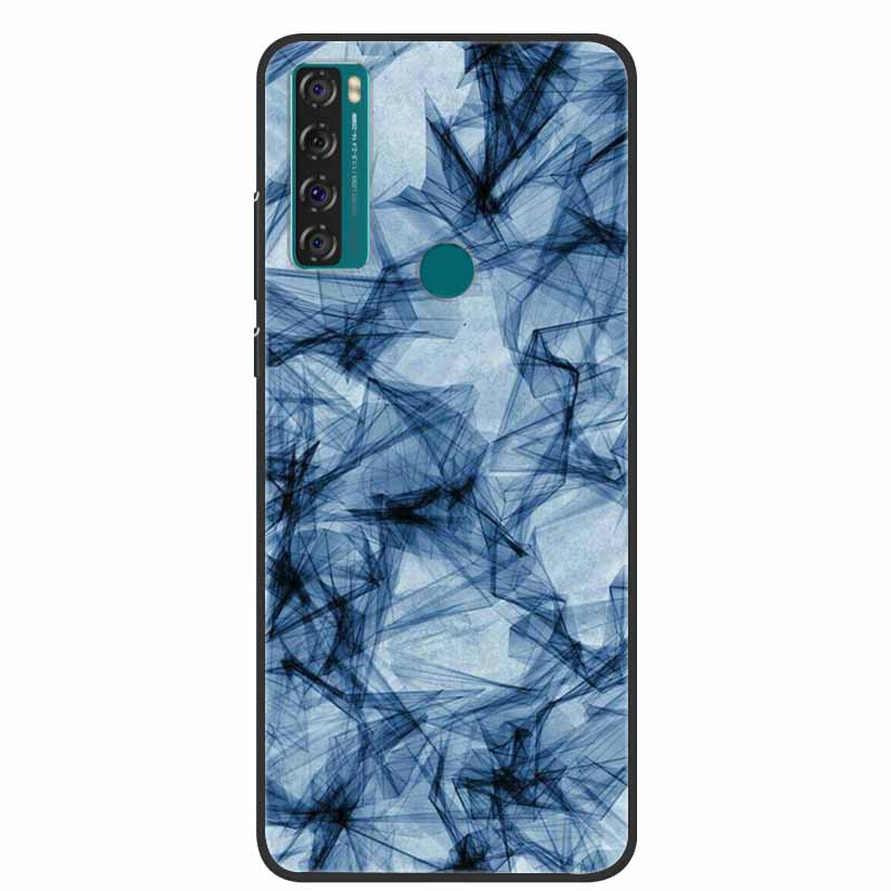 Per Custodia TCL 20 SE Marmo Silicone TPU Cover Posteriore Morbida Custodia per Telefono Per TCL 20 SE T671H Coque Cartoon Antiurto Moda Funda