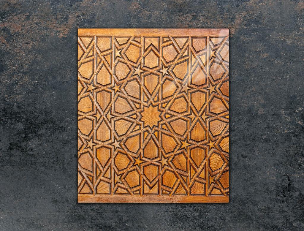 GLASS CUTTING BOARD 45x52 Wood