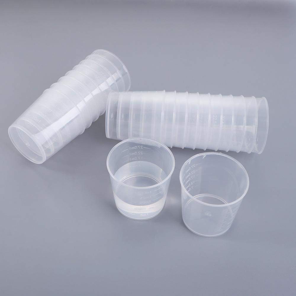 Paint Transparent Plastic Measuring Tool Container Scale Cups Graduated Cups