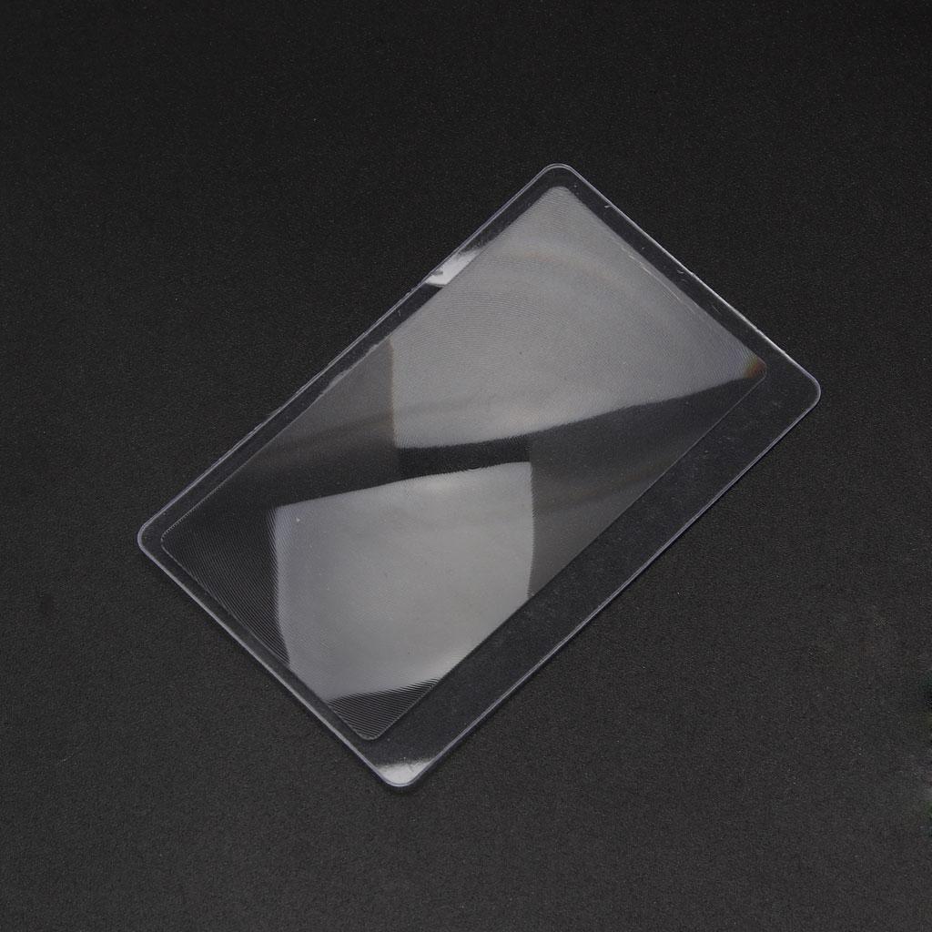 Plastic Bookmark Large Area Card Thin Reading Magnifying Glass Business Card Magnifying Glass Large Sheet Magnifier