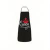 1pc Apron 80*60cm Simple Style Apron, Letter Phrase Print Apron Thickened Cute Waterproof Waist Apron, Kitchen Supplies