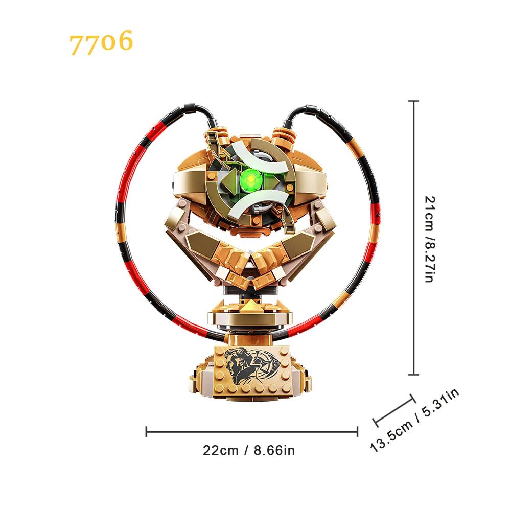 Non-Toxic Evil Eye Building Blocks Model Movie Inspired Prop Set Creative Technical Moc Kit Gothic Desktop Display Collectible Gift