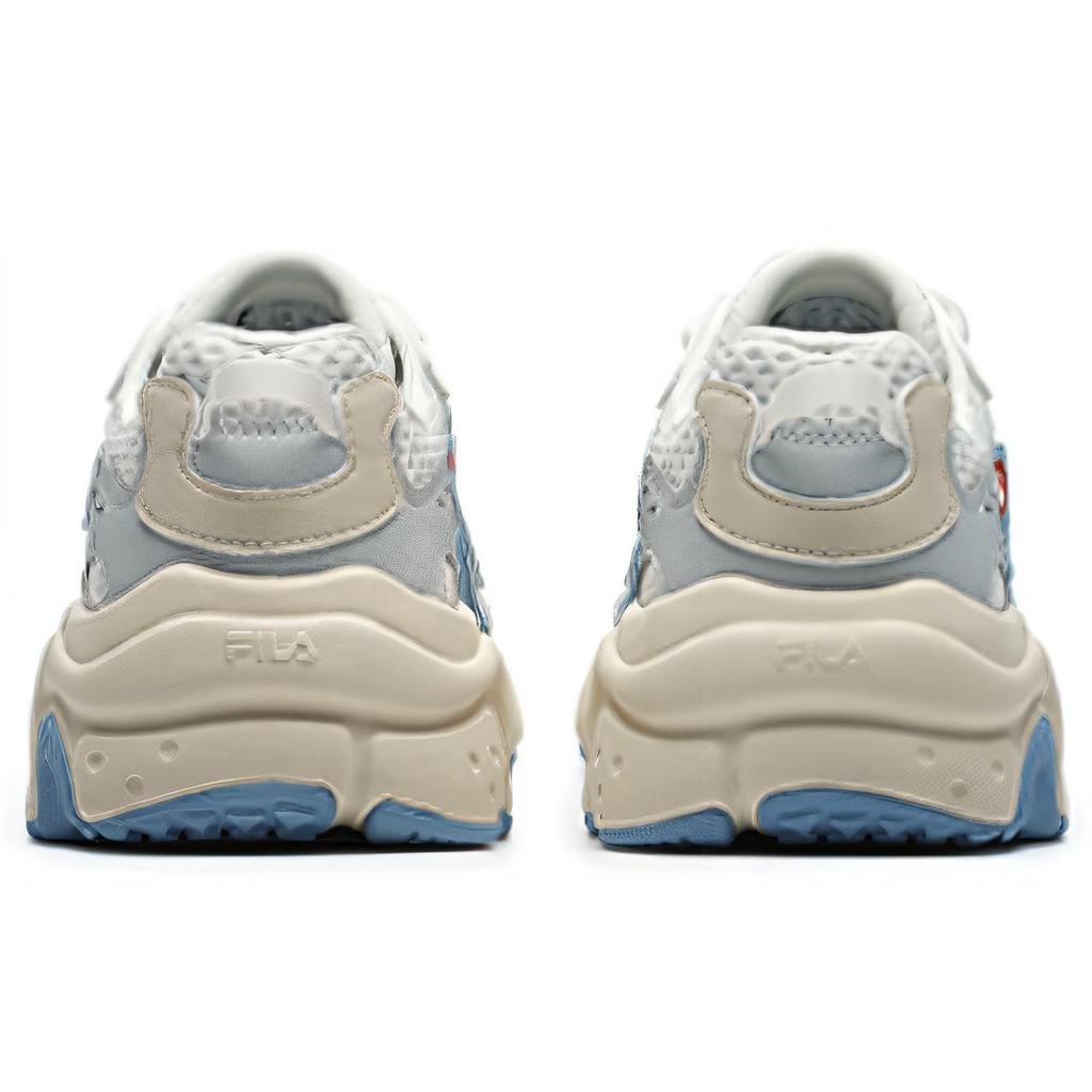 Fila Fusion Raccoon Fabric Synthetic Leather TPU Casual Low-Top Lifestyle Shoes Women Sneaker White Blue T12W227303FSD