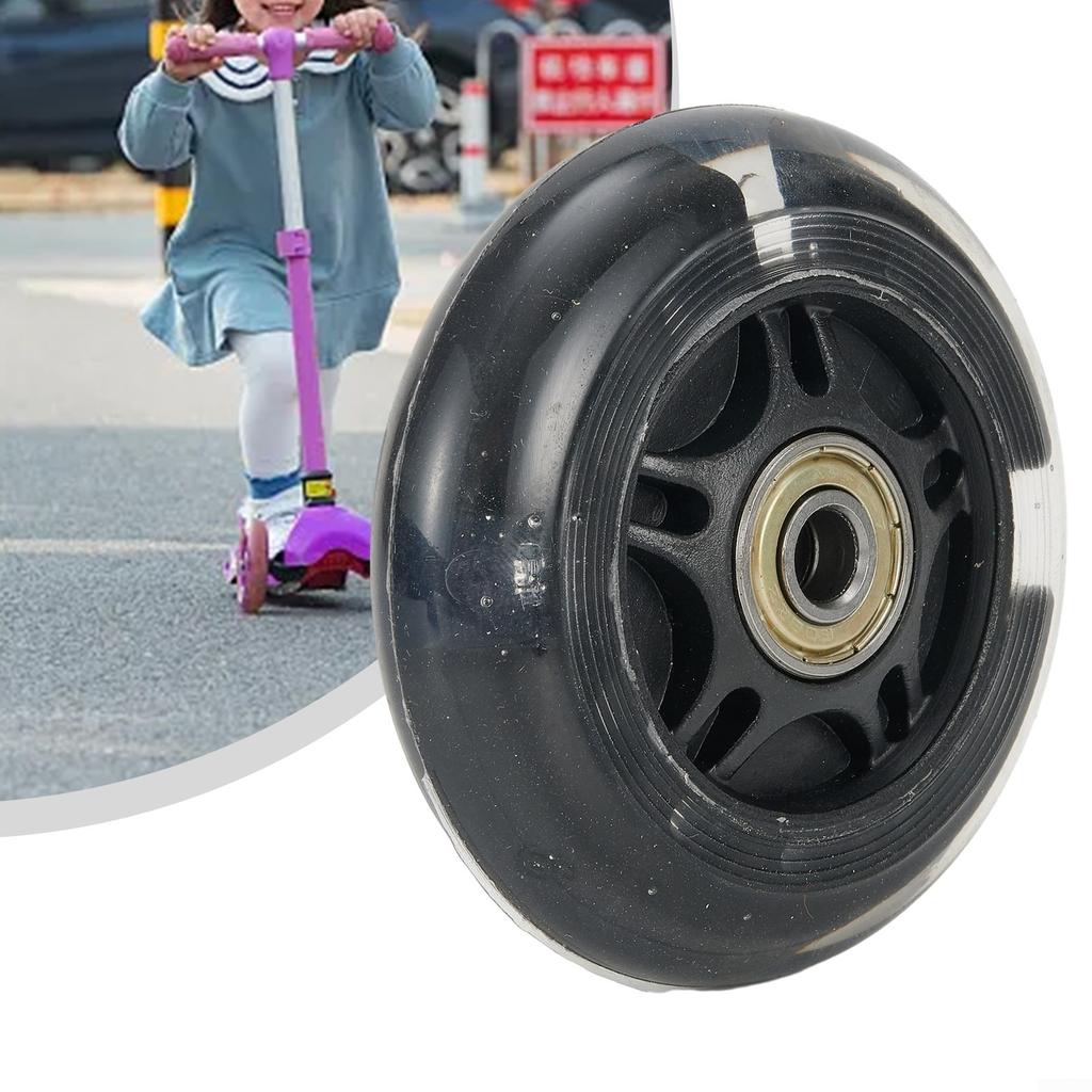 LED blikající kolečka pro koloběžku o průměru 80 mm vhodná pro bezpečné bruslení