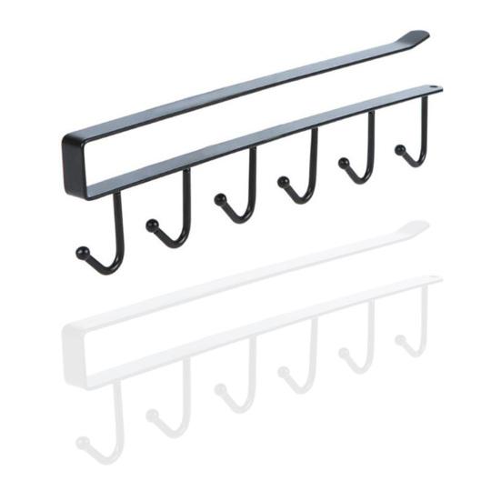 

Надежный антикоррозийный антидеформированный экологически чистый портативный держатель для хранения без перфорации, вешалка для стойки для хранения в спальне белый