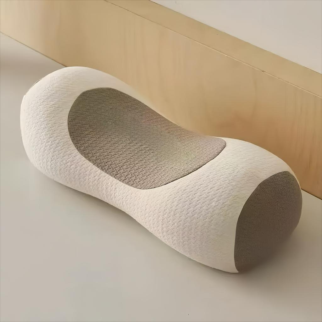 Ergonomic Buckwheat Pillow Adjustable Height Breathable Hypoallergenic Pillow with Removable Cover Cervical Spine & Head Back