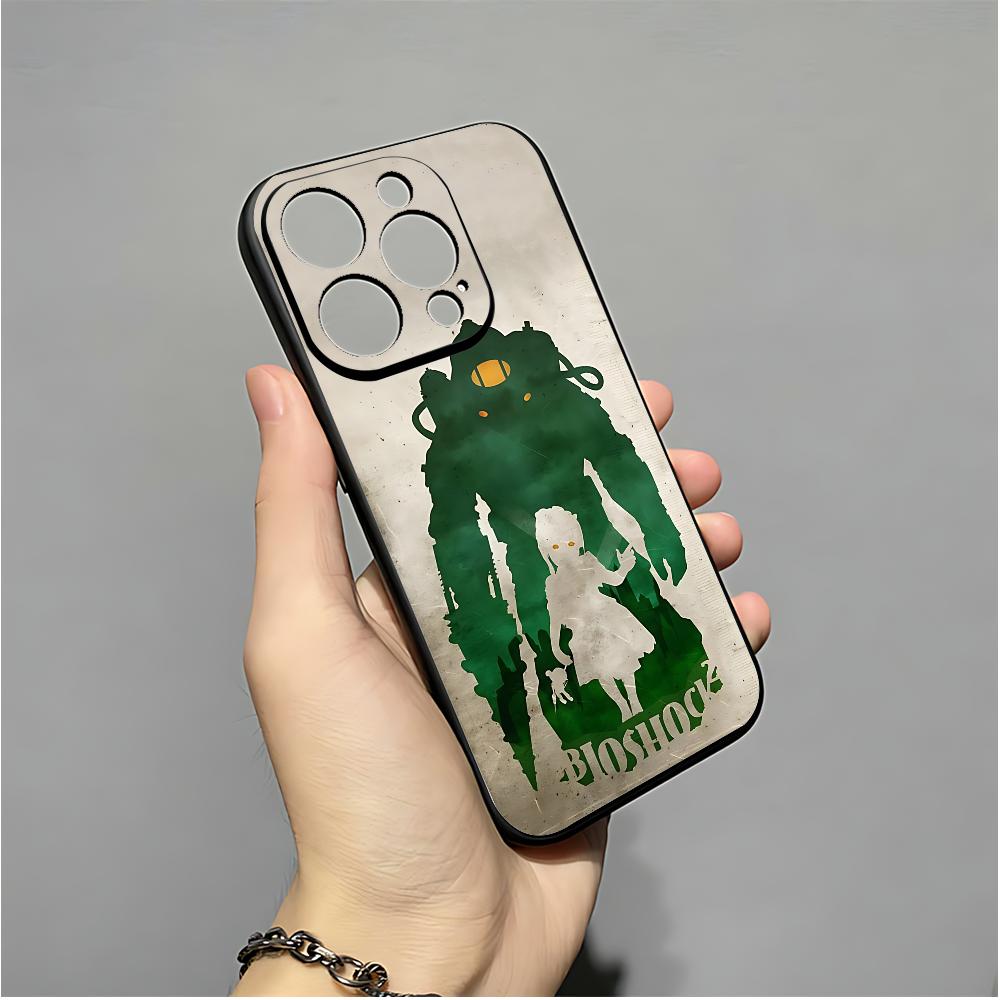 Game B-BioShock Phone Case For IPhone 16,15,14,13,12,11,XS,XR,X,8,7,Pro,Max,Plus,mini Silicone Black Cover