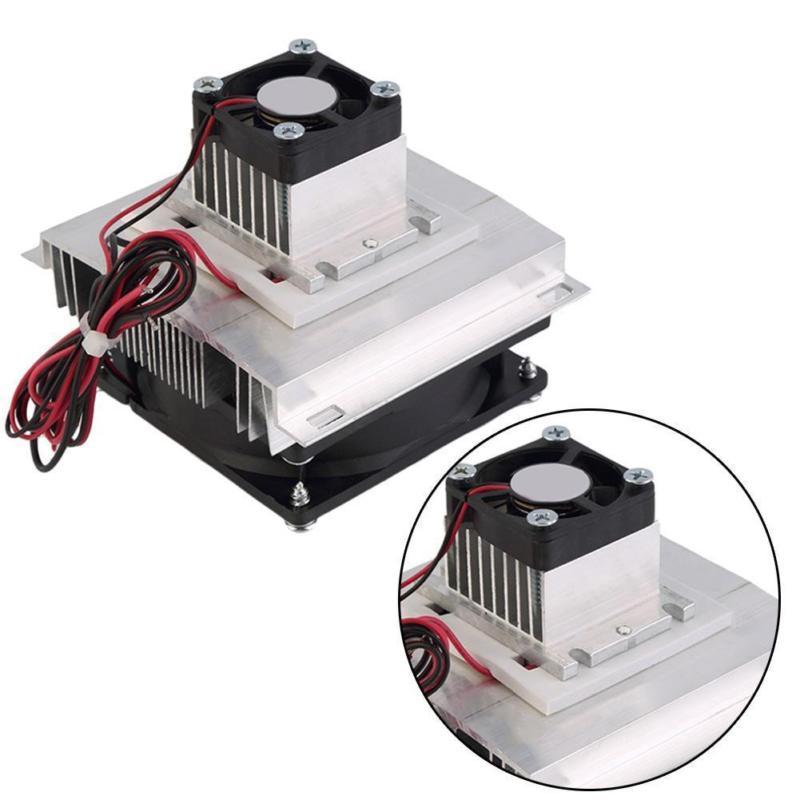 12V 60W Thermoelectric Refrigeration Cooling System Kit Electronic Cooler Fan