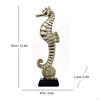 Animal Sculpture Seahorse Statue Crafts Mediterranean Tabletop Ornament Resin Figurine for Bookshelf