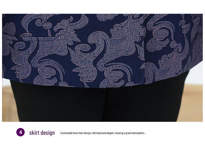 Grandma Style Lightweight Spring Jacket for Women, Ages 60-80 – Perfect for Middle-Aged To Elderly Fashionable Autumn Tops.