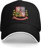 Czech Republic Coat Of Arms Baseball Cap Polyester Sun Protection Casual Adjustable Baseball Hat Unisex