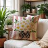 Combination Pillows Simple Letters Spring Print Sofa Pillow Bedside Cushion Linen Dirt-resistant Hugs