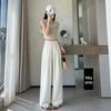 Women’s High-Waist Loose Wide-Leg Summer Pants - Lightweight Acetate Fabric