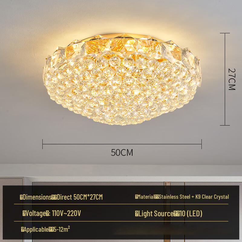 UOSU Modern Crystal LED Ceiling Light