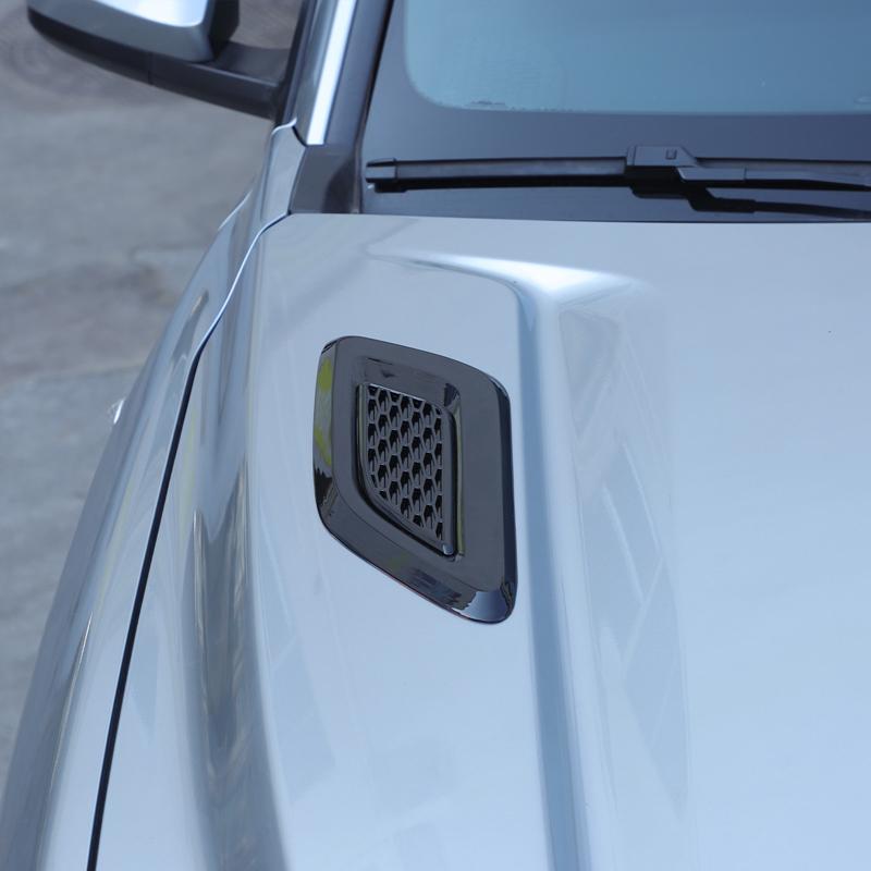 Car Hood Air Vent Cover Trim For Toyota LC76 2007-2026 ABS Carbon Fiber Exterior Car Accessories