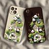 Panda silicone Phone Case for For Xiaomi Redmi Note 14 13 12 11 10 9 8 7 14 Pro Plus 4G 5G Anti-Scratch Slim Fit Trendy Cover