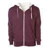 Independent Unisex Adult Sherpa Lined Zipped Hooded Jacket