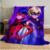 Miraculous Plush Blanket Soft Comfortable All Seasons Perfect Sofa Office Naps Outdoor Travel Makes Great Gift