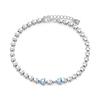 New 925 Silver Minimalist Star Zircon Bracelet Fit Fashion Women Birthday Party Jewelry Gift