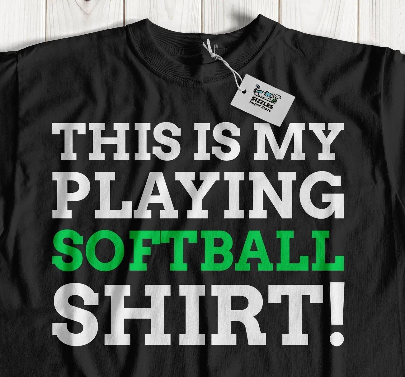 

Unisex Funny Softball T-Shirt Mush Ball And Softball Player Gifts S