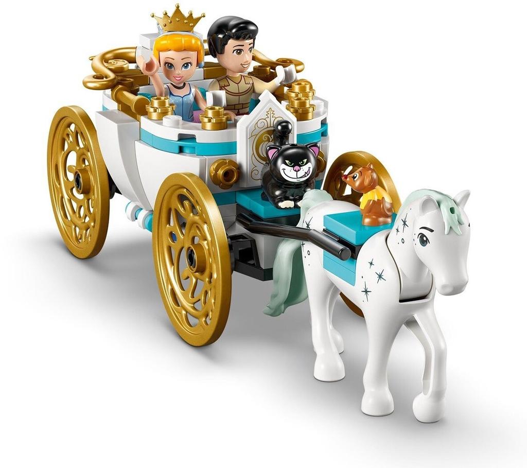 LEGO конструктор дом Disney Princess – Замок Золушки и карета с лошадьми (43275)
