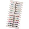 Pack of 12 Handmade Turtle Theme Adjustable Braided Bracelets with Alloy Turquoise Crystal Wood Beads for Women and Men
