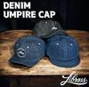 Librass Denim Umpire Short Deep Baseball Outdoor Cap for Men and Women Cap, Brim, Cap,