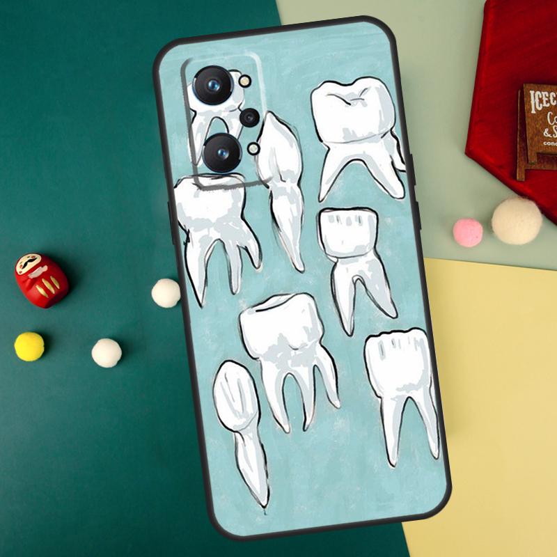 Dentist Tooth For Realme 10 11 12 13 14 Pro Plus C67 C65 C63 C61 C55 C53 C51 C35 C71 C75 GT7 15 Pro Case
