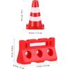 Kisangel 72 Pcs Road Sign Barricade Toy Kids Decor Mini Toys for Kids Childrens Play Sets Orange Cones Mini Safety Cones Mini Toy Traffic Cones
