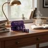 Read This Year Book Counter Decor 3D Printed Reading Tracker with Clear Text and Numbers for Desk Office Bookshelf Decoration