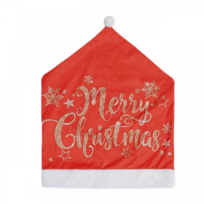 Red Christmas Dining Chair Covers Set Of 4 Festive Holiday Decor Home Party